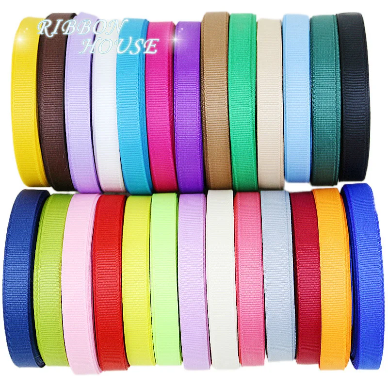 (10 meters/lot) Grosgrain Ribbon Wholesale gift wrap decoration Christmas ribbons lace (10/12/15/20/25/40/50MM)