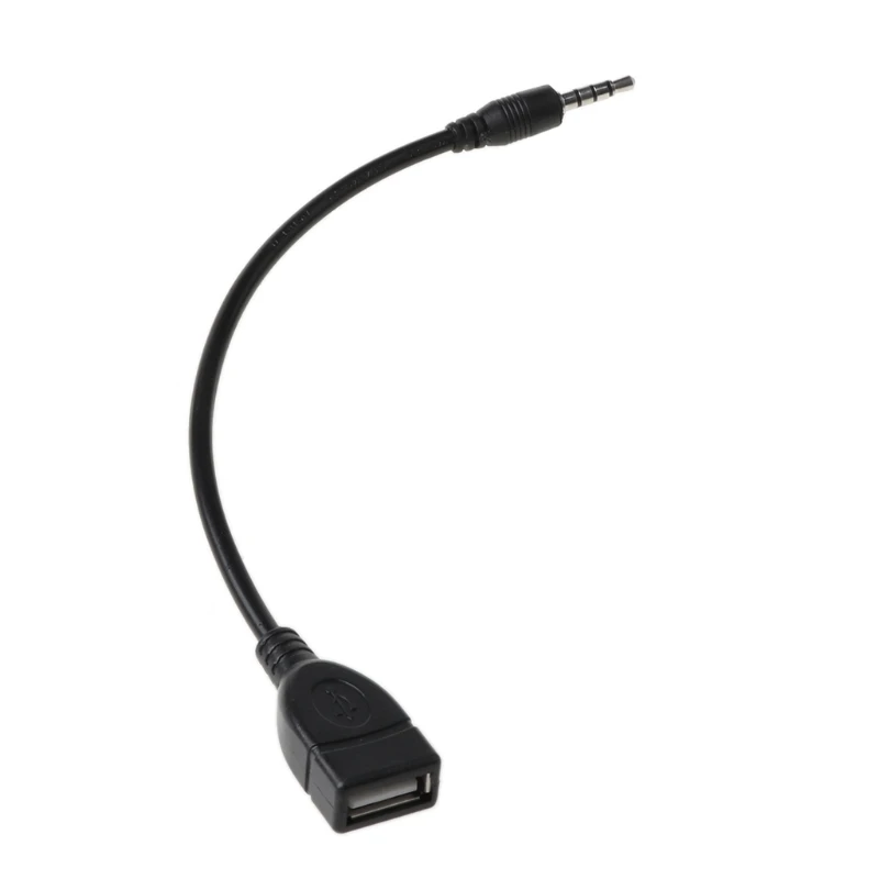 Cáp chuyển đổi 3,5mm sang USB động Q1W2 Kết nối với giao diện Aux của ô tô