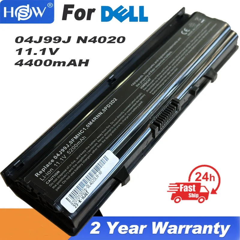 6 Cell Battery For Dell Inspiron 14VR 14V M4010 N4020 N4030 N4030D M4050 04J99J 0M4RNN TKV2V KG9KY