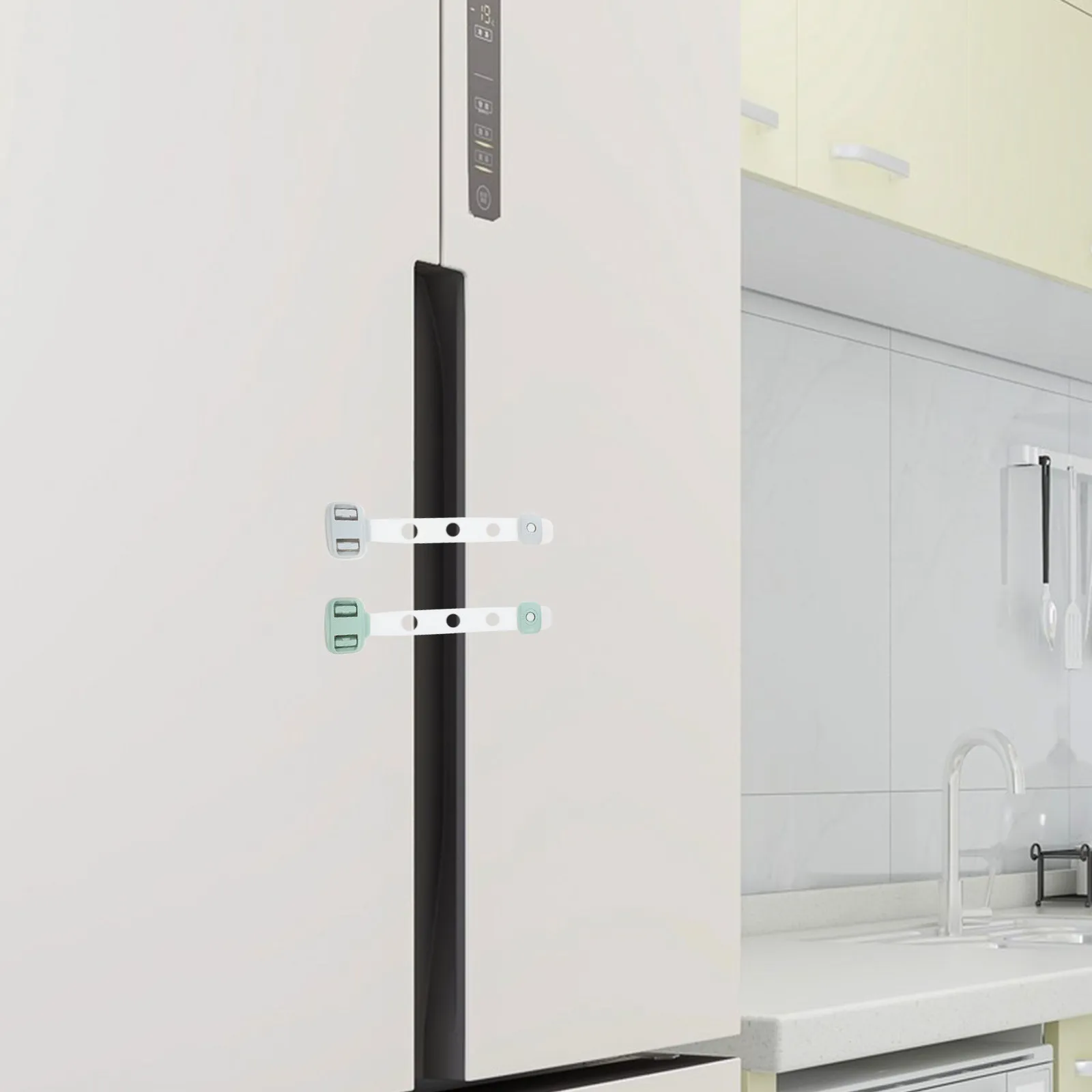 2Pcs Baby Lock Durable Baby ABS PE POM Drawer Door Cabinet Cupboard Toilet Child Proof Security Hardware
