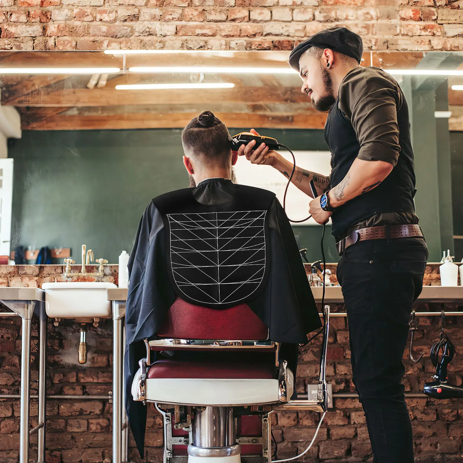 Capa de corte de pelo para peluquería, chal para teñir el cabello, estilista, peluquería, salón de barbería