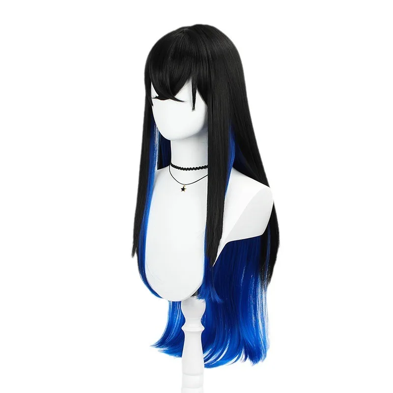 Anime Rolle Hashibira Inosuke Charakter Perücke Abdeckung Anime Demon Slayer Cos Swordsman Baby Blau Kopfbedeckung Bar Rollenspiel Kopfbedeckung