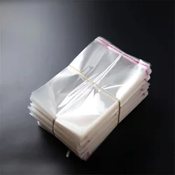 1000pcs Self-adhesive Transparent Cellophane Bags, OPP Gift Bags For Candy, Cookies, Snacks, Jewelry, Hair Clips, Storage Bags