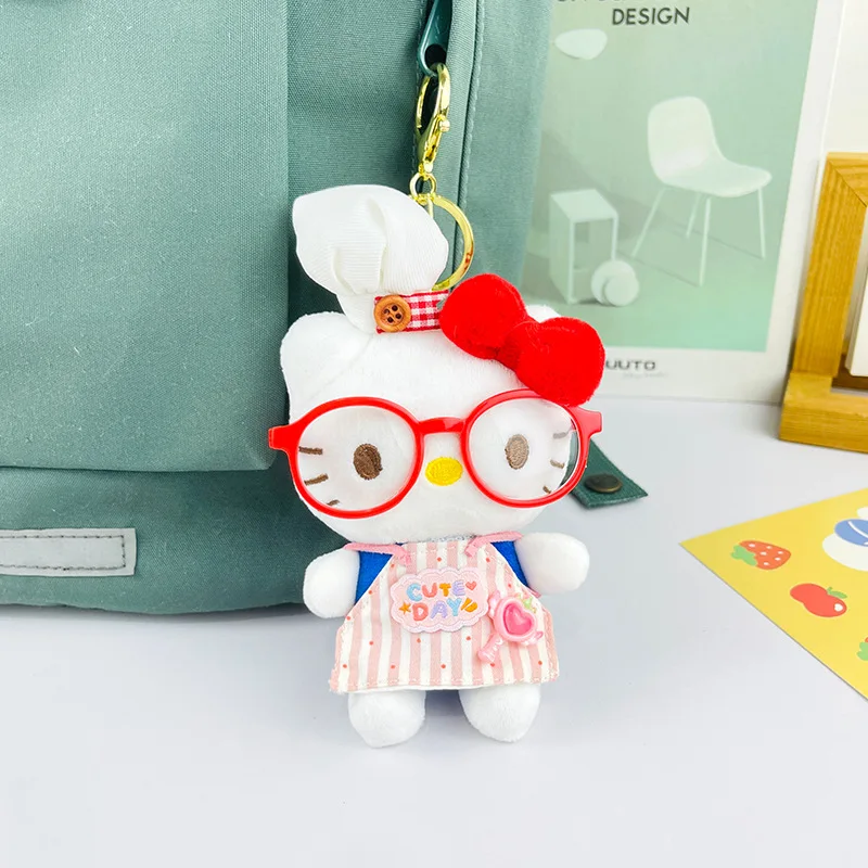 サンリオ漫画ハローキティぬいぐるみキーホルダーペンダントかわいいデイリーバックパックパーソナライズされたファッションアクセサリー友人ホリデーギフト