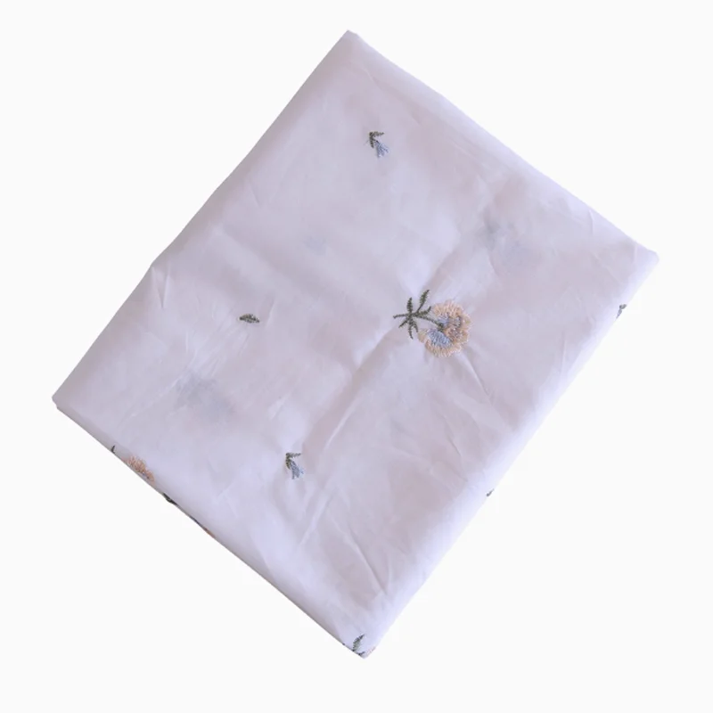 

145cm*50cm Cotton Fabric Small Flower Embroidery Suitable For Dresses Shirts Pajamas
