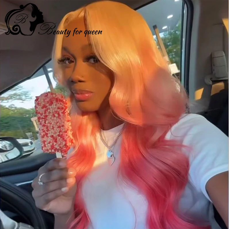 2026 Pink And White Bundles Human Hair Wig Beauty High Quality Top Sale Synthetic Hair Heat Resistant Minimal‑Glue Application view 3