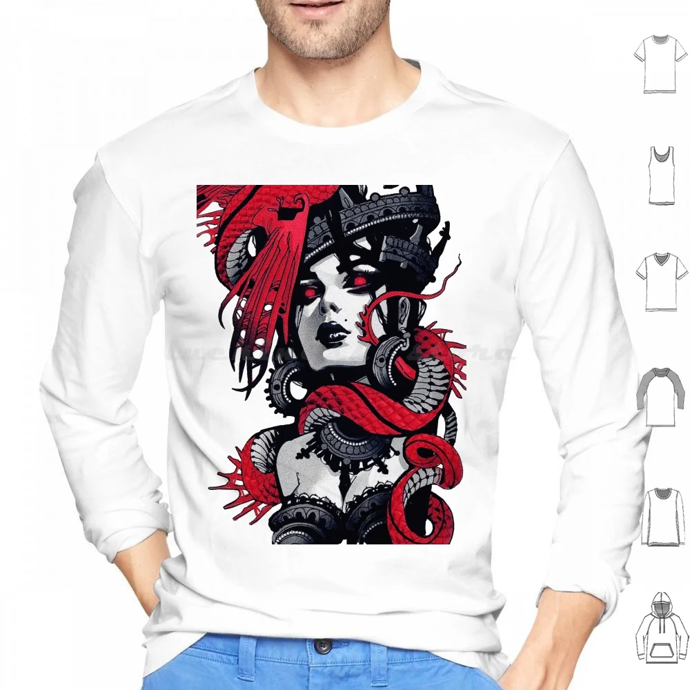 Neon Goth Vaporwave Urban Style Hoodies Long Sleeve Vaporwave Japanese Cyborg Robot Glitch Hipster Future