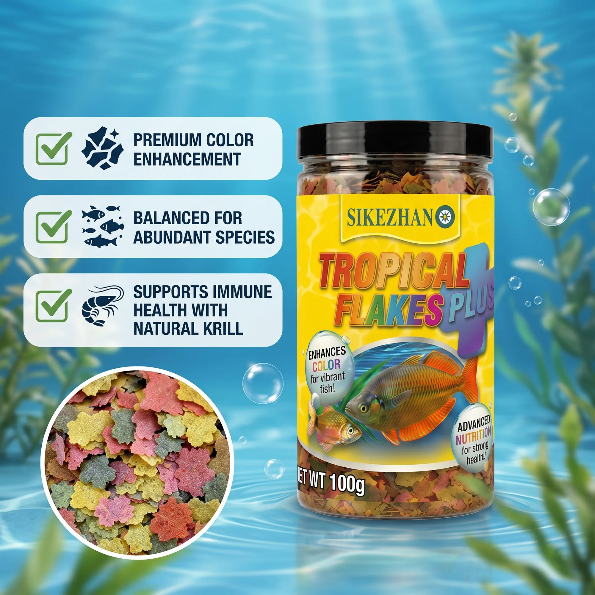 อาหารก้อนสำหรับกุ้งและปลาเขตร้ - Tetra Food Tropical Flakes บทวิจารณ์และราคา