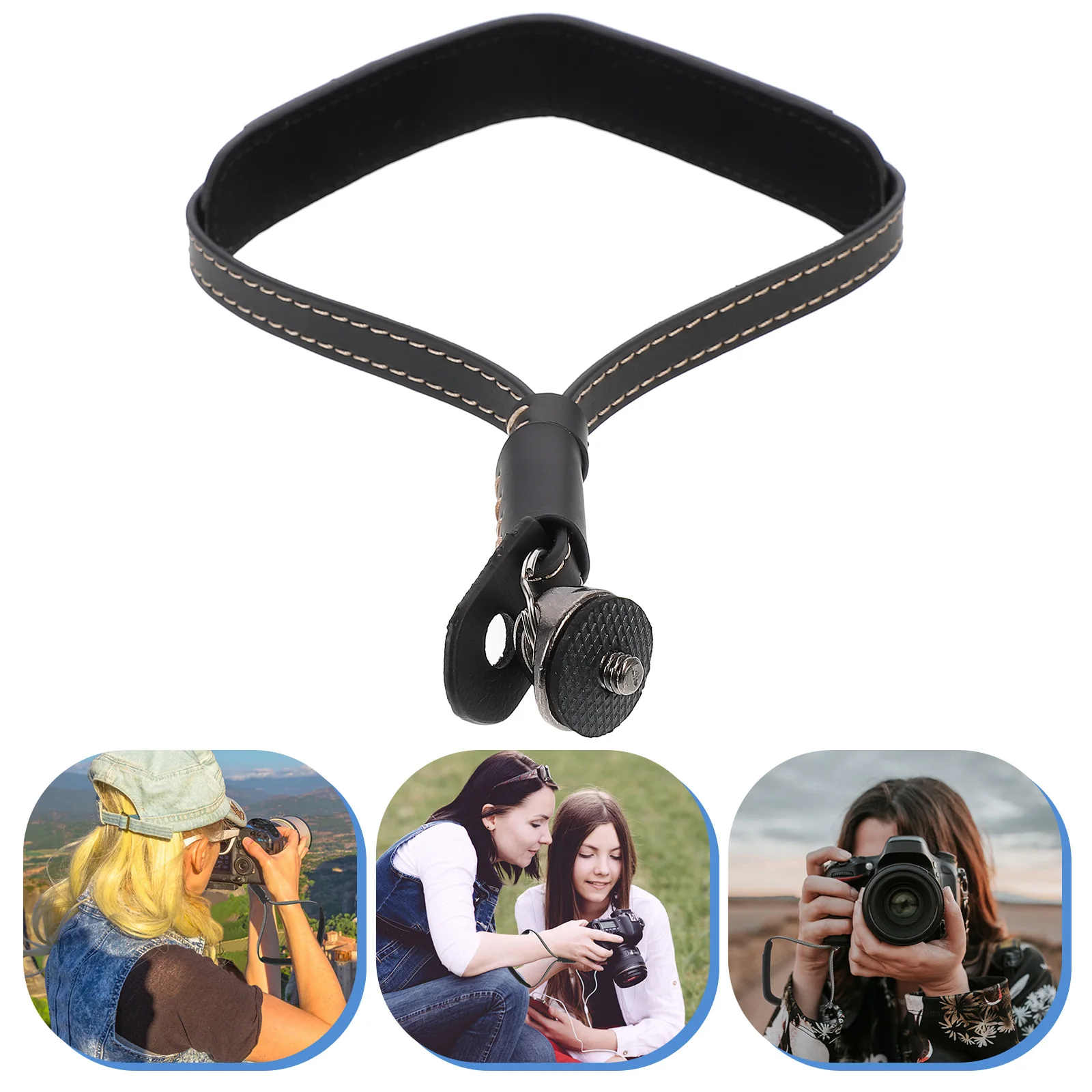 

Adjustable Handheld Camera Gimbal Wrist Strap 1/4 Metal Screw Stabilizer Comfort Fit Anti-Slip Drop Protection Sling For Mobile