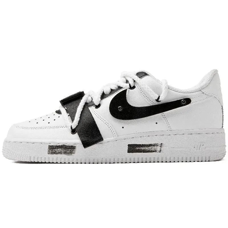 【ปรับแต่ง】รองเท้าสเก็ตบอร์ด Nike Air Force 1 รองเท้าผ้าใบ Unisex รองเท้า CW2288-111