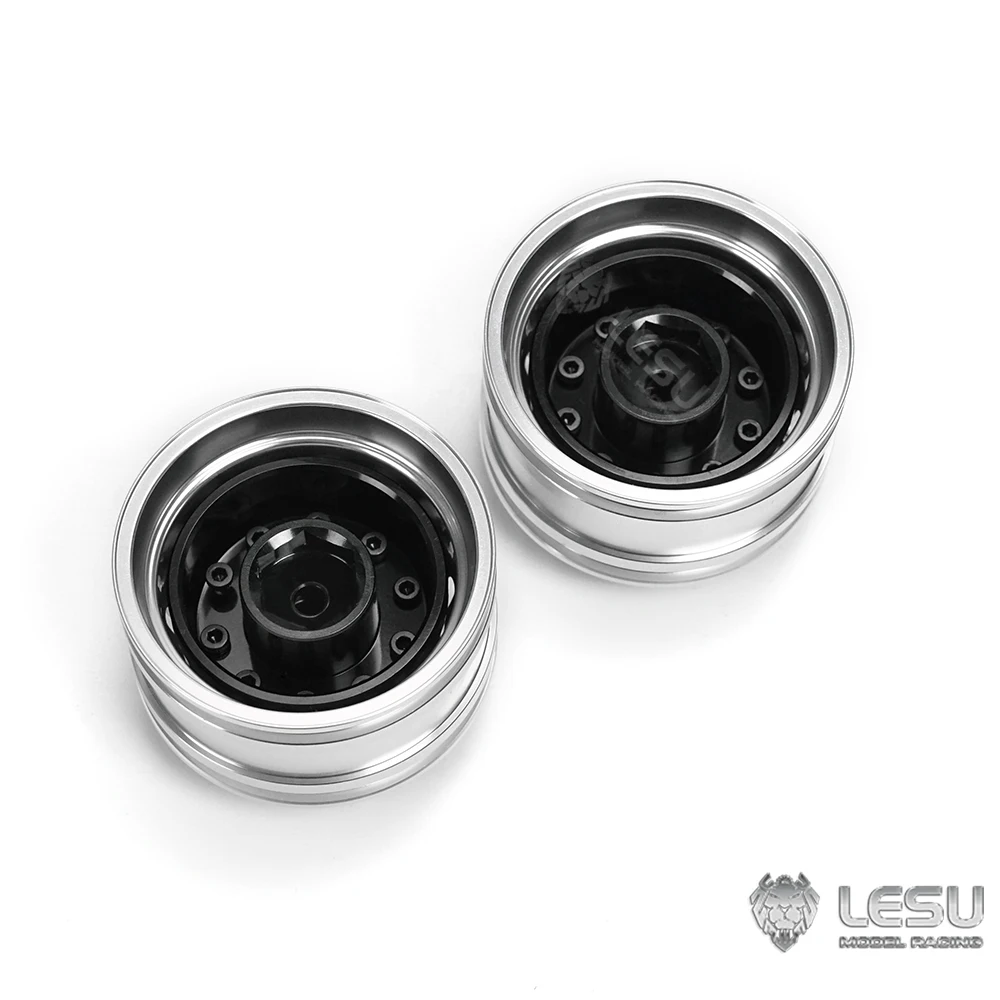 LESU Metal Front Wheel Hubs Hexagonal Connector Version For 1/14 RC Truck Tippers Dump Cars Toys Power Type Accessories TH22560