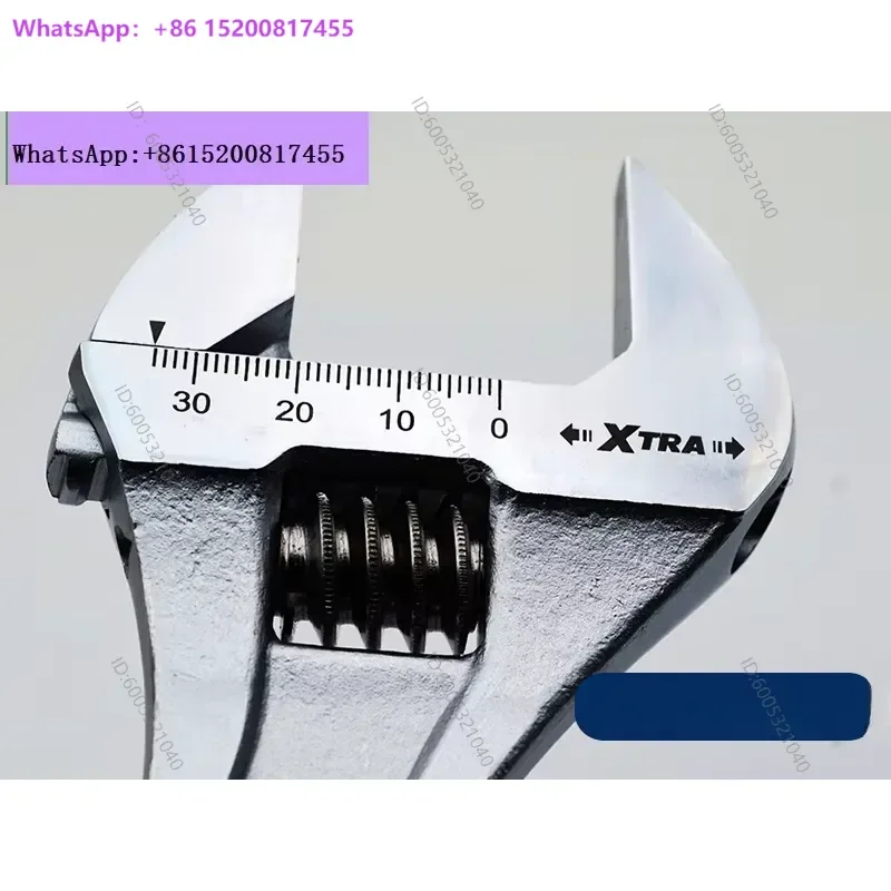 1PCS 92W Series High Quality Carbon Steel Graduated Movable Wrench Adjustable Spanner Tool for Home Repair and Mechanical