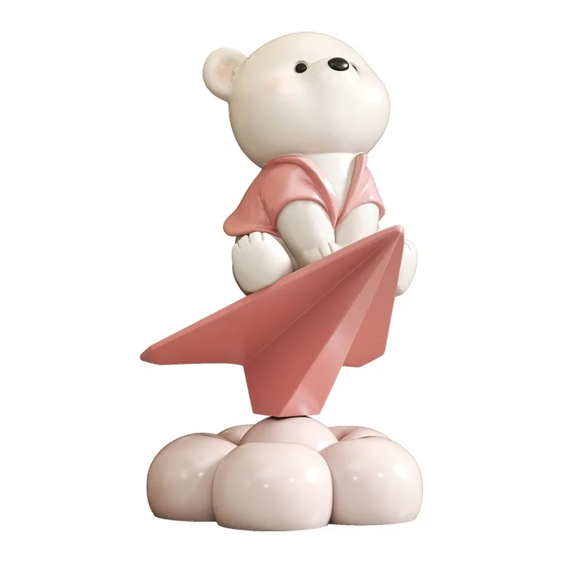 Internet celebrity bear rotating ornament, living room TV cabinet, porch cabinet, cream style home decoration, birthday gift