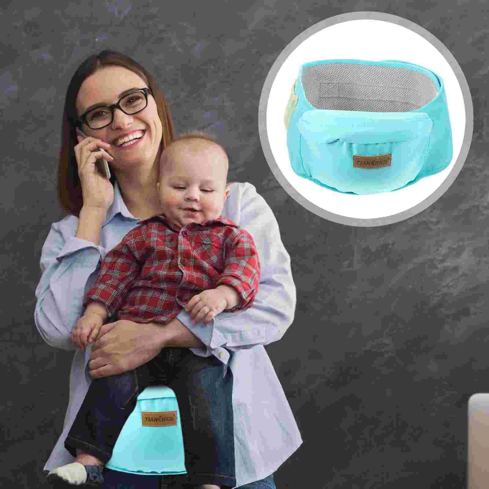 Baby Taille Heupdrager Peuterstoel Voorkant Achter Ergonomisch Katoen Pluche Opbergruimte Baby Taille Zitzak Nieuw Oudercadeau