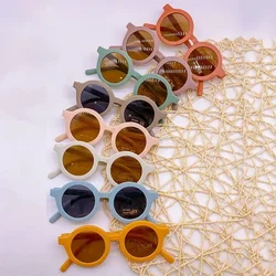 Kids Retro Round Cartoon Boy & Girl Sunglasses Vintage Baby Toddler Colorful Shades UV Goggles Sun Glasses Gafas De Sol