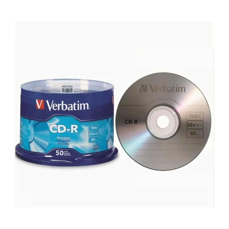 Verbatim CD-R Disc CDR 52X 700MB 80Min 50pcs/pack