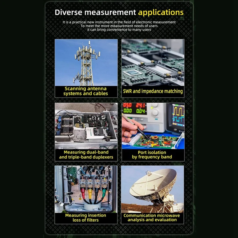 N15R-휴대용 Nanona 벡터 네트워크 분석기 3.98 인치 터치 스크린 10Khz-1.5Ghz MF VHF UHF SHF 안테나 분석기