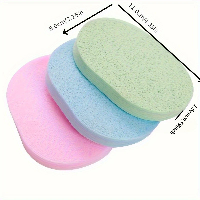 6 قطع من إسفنجات الوجه اللطيفة - خالية من الفورمالديهايد، العناية باللون البيج الفاتح الناعم والناعم، ألوان الباستيل لأنواع البيج الفاتح العادي #3