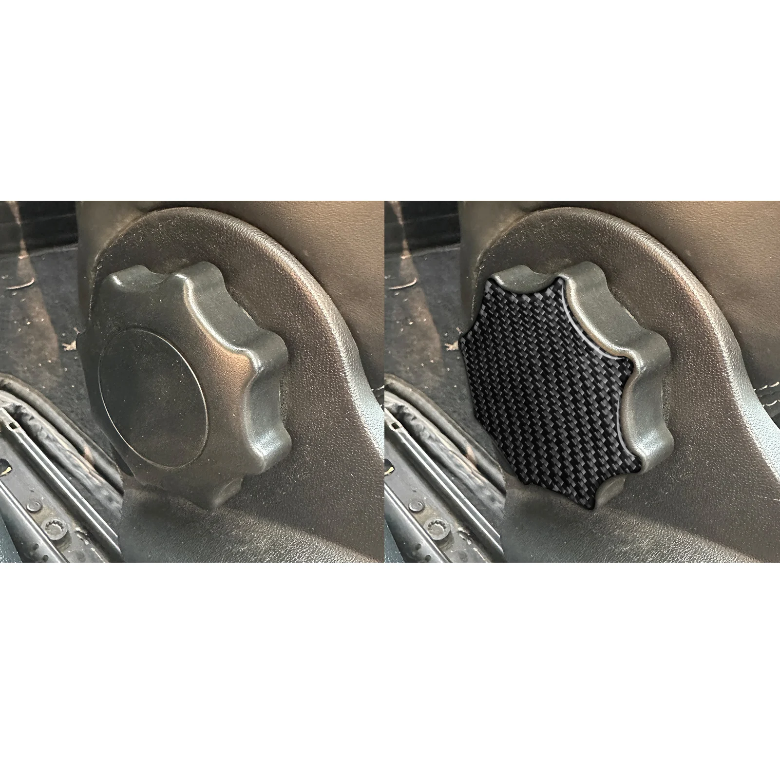 

For SEAT Leon MK2 1P Cupra FR 2005—2012 Seat Adjustment Knob Panel / 3K Carbon Fiber+ Resin / 3mm Anti-Scratch