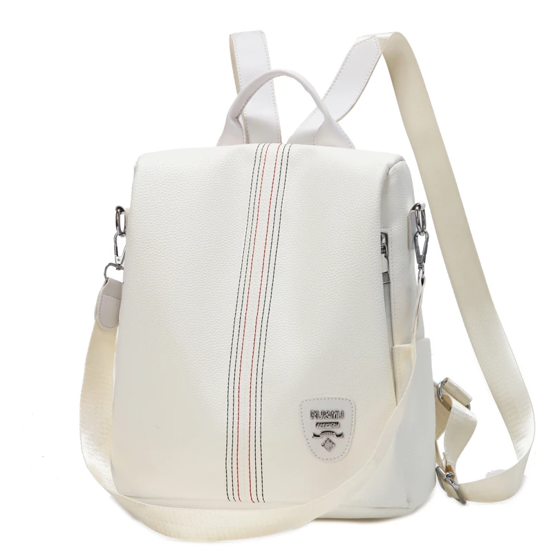 

Anti-theft Backpack Women Soft Leather Backpack Female Shoulder Bag School Bags For Girls Large Capacity Travel Backpack Mochila