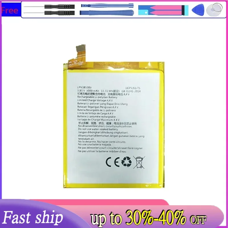 3000mAh Replacement Battery LPN385300 for Hisense F23 F23M Little Dolphin PLUS Mobile Phone Batteries Warranty + Track Code