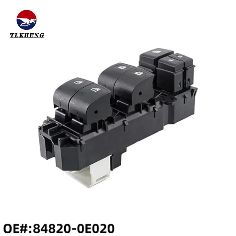 

84820-0E020 848200E020 Переключатель управления стеклоподъемником автомобиля Подходит для Toyota Tacoma 2016-2022 Highlander 2014-2019