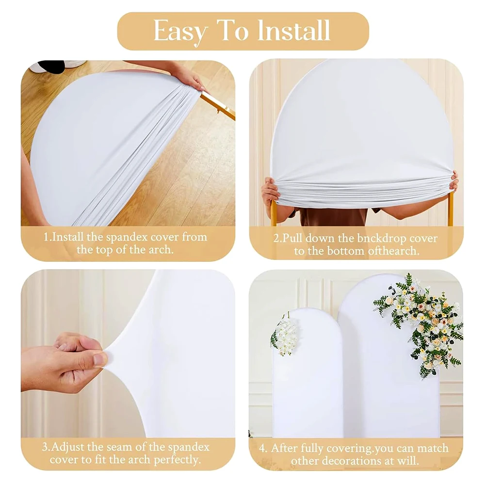 Personalized Custom Arch Backdrop Cover Photography background For Baby shower Wedding Decor Engagement Accessory Birthday party