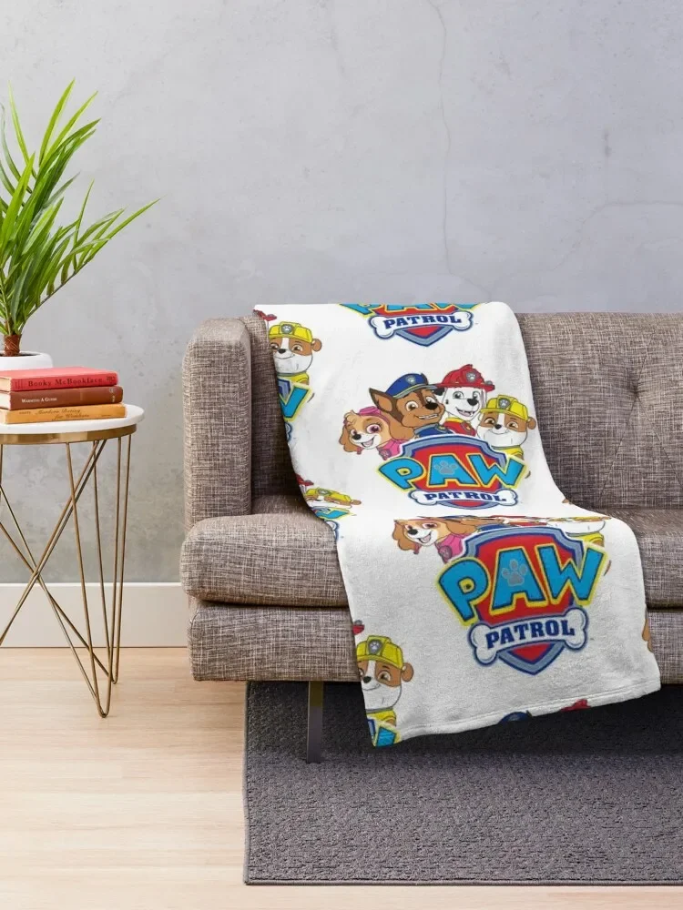 Logo Paw Patrol avec chiots essentiel Throw Blanket