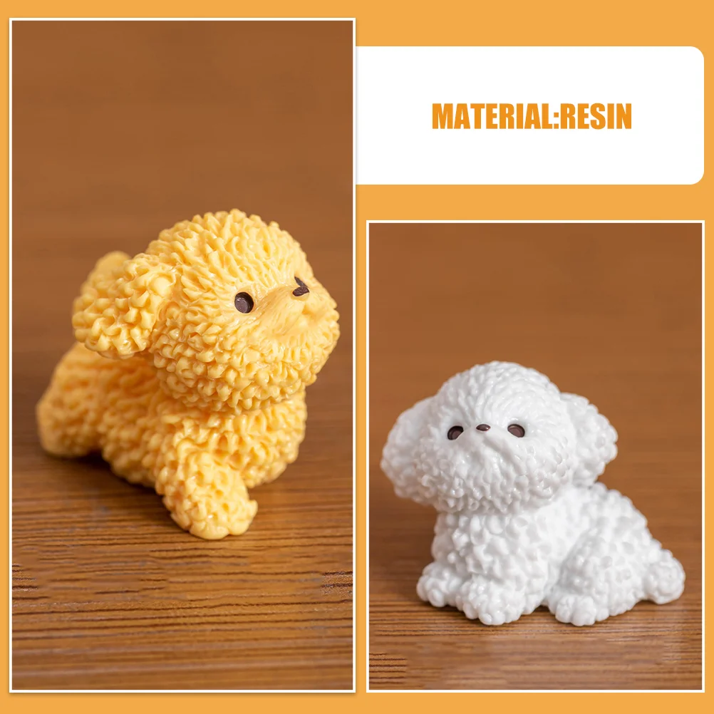  12 Pcs Micro Landscape Resin Ornaments Cartoon Cake Decorations Animal Simulation Statues