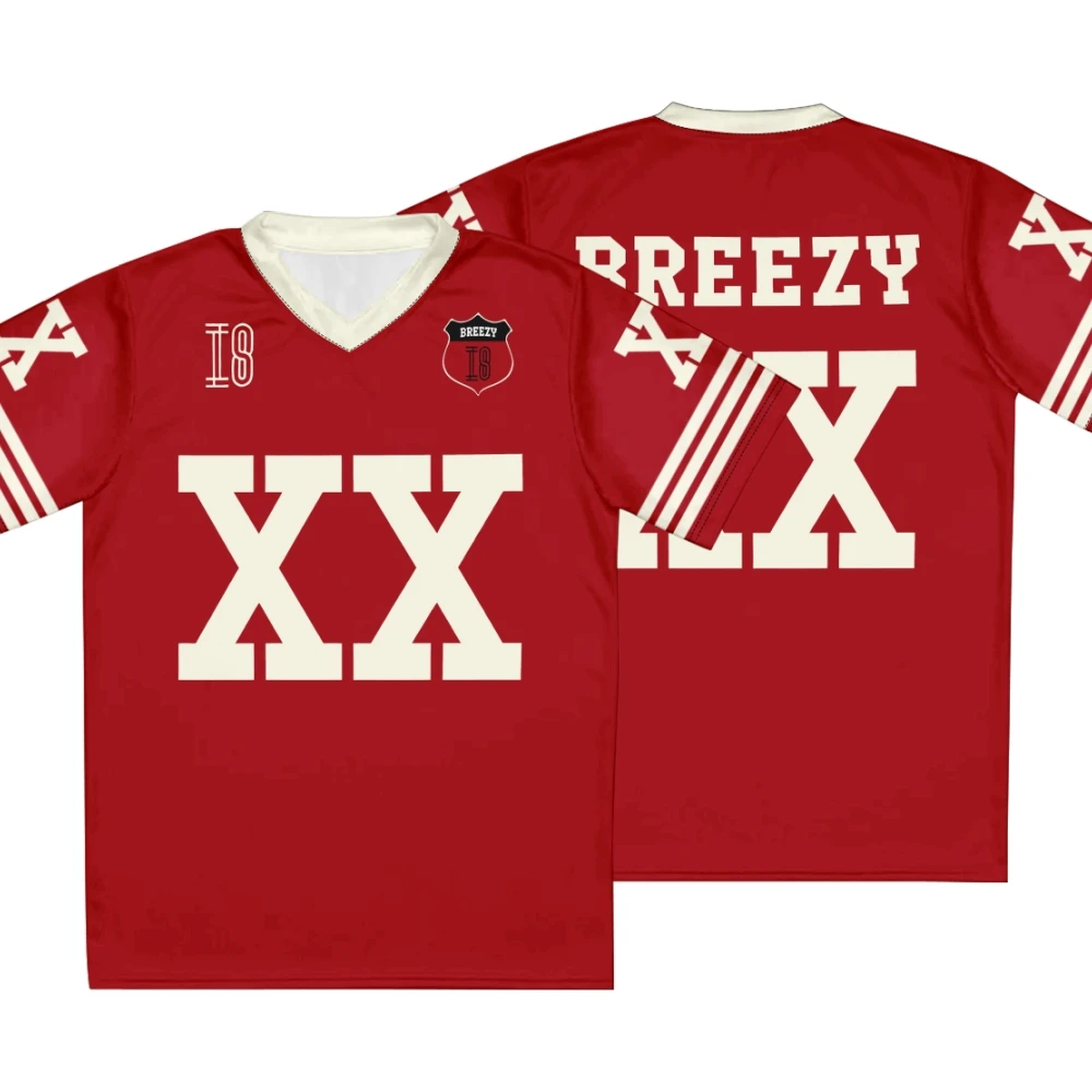 Chris Brown Breezy Bowl XX Tour  Shirt Men Women Sportswear Jersey V-Neck y2k Top  Summer T-Shirt clothing