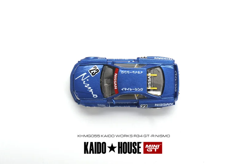 MINI GT KAIDO HOUSE Open 1:64 Nissan GT-R R34 Datsun 510 die-cast alloy car model gift