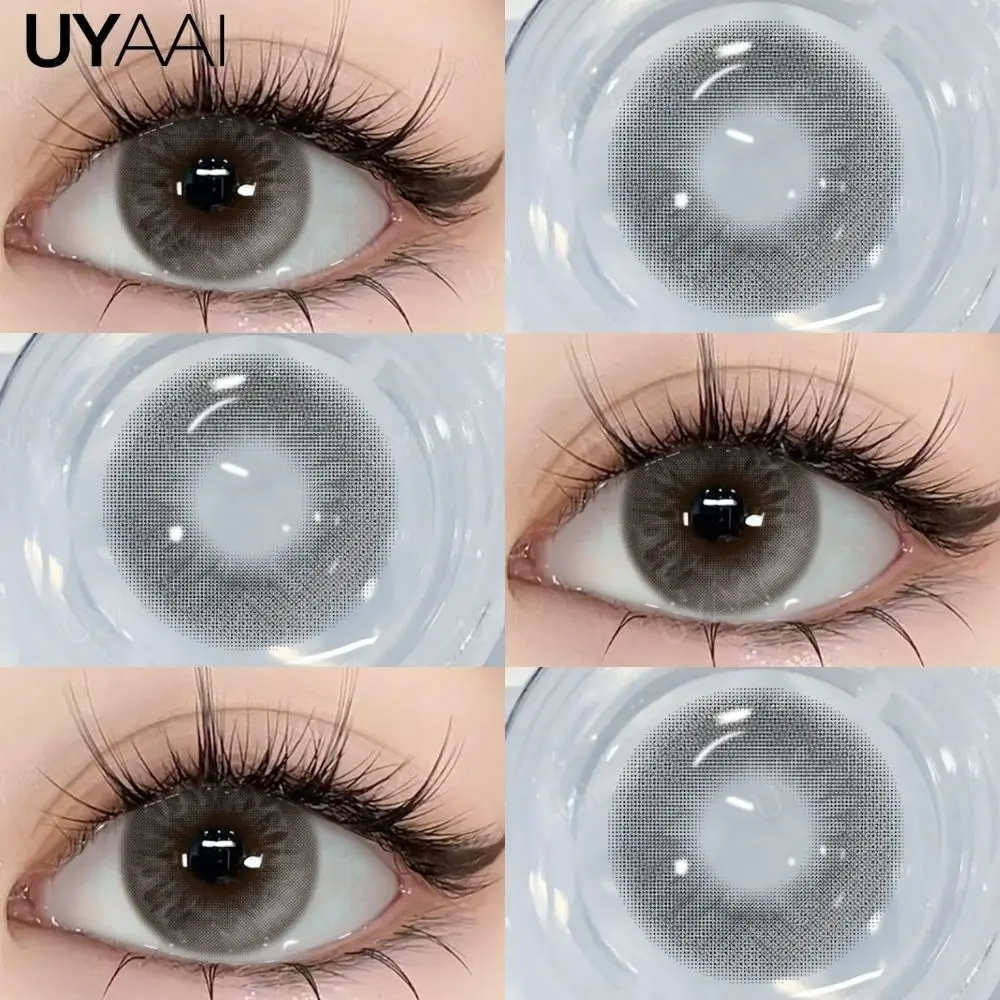 UYAAI NEUE Kontaktlinsen Beauty Blaue Augen Farblinsen Große Augen Natürliche Braune Linsen Kosmetik Graue Augenlinsen Make-up Grüne Schönheit – Detail 13