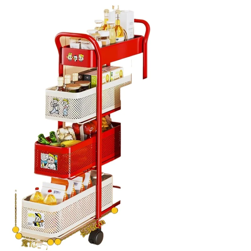 

Kitchen crevice rack pull-out type
