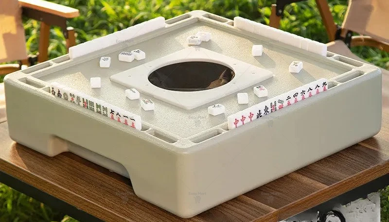 Mahjong tiles Mini automatic small mahjong machine Outdoor portable small automatic silent mahjong machine Portable camping