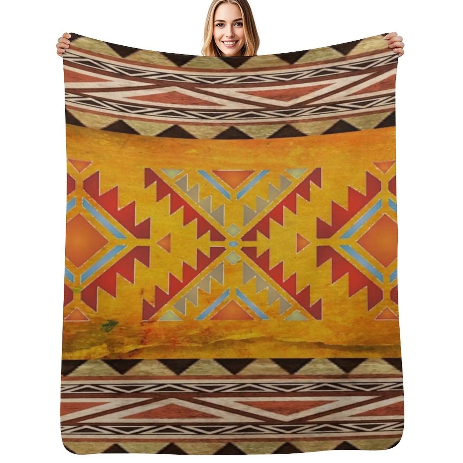 

Aztec pattern Navajo Throw Blanket Furrys blankets ands Luxury Designer Decorative Sofa Blankets