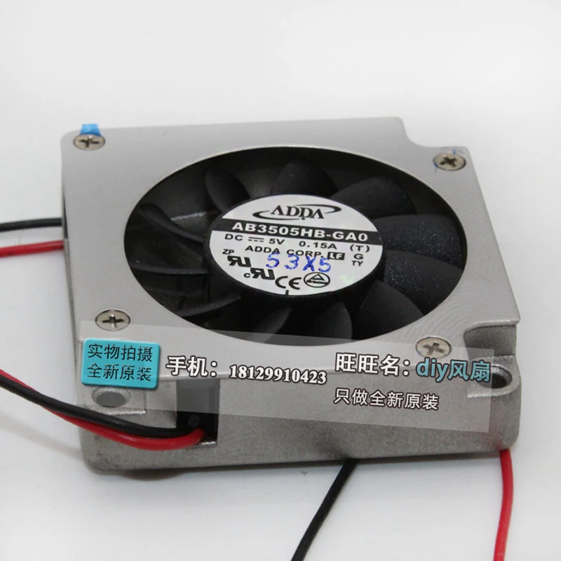 JFG para ADDA AB3505HB-GA0 LattePanda 3,5 cm DC5V 3510 ventilador de refrigeración centrífuga de turbina