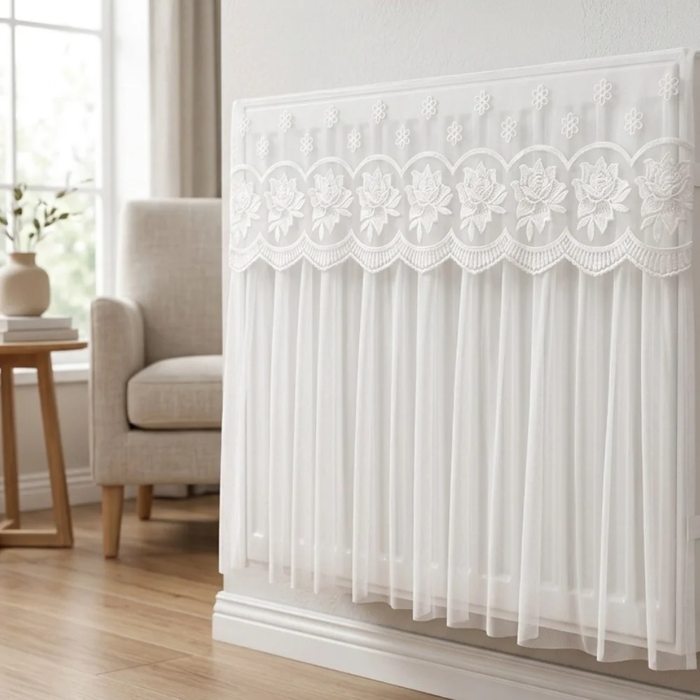 Dustproof Lace Radiator Cover Unique Design Combines Functionality With Aesthetic Appeal for Your Living Space