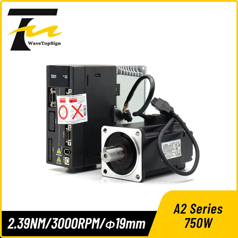 

Delta Servo Motor Kit 750W ASD-A2-0721-L/M/F/E ECMA-C10807RS ECMA-C10807SS 220V 3000rpm 2.39NM with 3M Cable