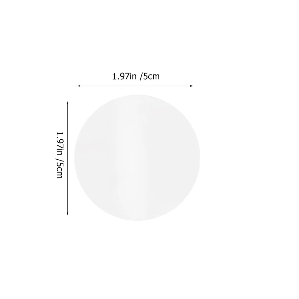 Clear Round Dot Stickers 1 Roll Transparent Circle Labels Self Stick for Envelope Seal Stickers Retail Package Seals Gift Box