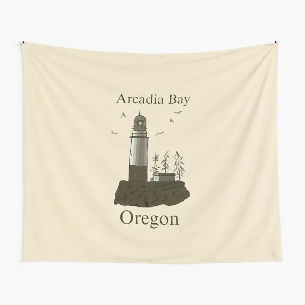 Arcadia Bay Lighthouse  Tapestry Bedspread Yoga Towel Mat Blanket Art Bedroom Beautiful Printed Living Room Hanging Travel Home