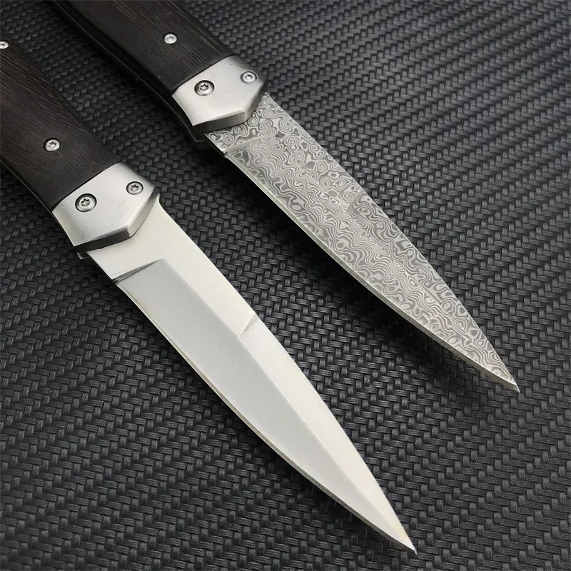 Tactical Damascus Pocket Folding Knife Hunting Self defense Camping EDC Flipper Knife Outdoor Survival Clip Knives Tools