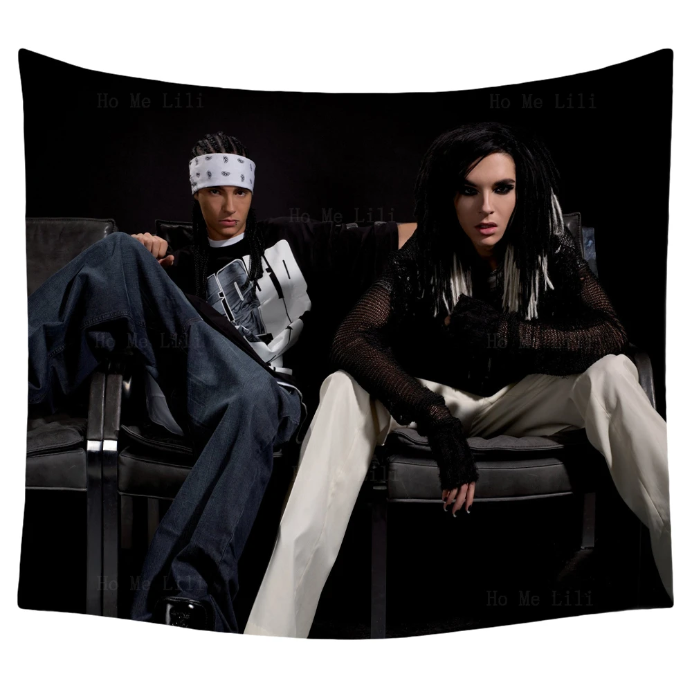 Twin Brothers Bill And Tom Kaulitz Tokio Hotel Germany Rock Band Members Music Album Poster Wall Hanging Tapestry