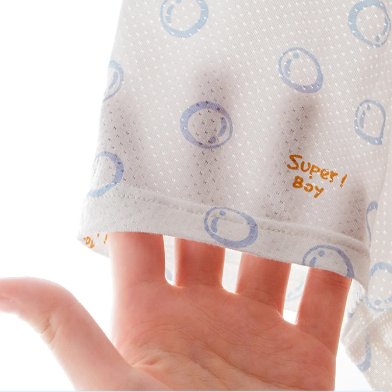 Summer Boys Thin Mesh Breathable Panties 4PCS Kids Modal Antibacterial Knickers Baby Cute Soft Briefs 3+y Young Child Underwears