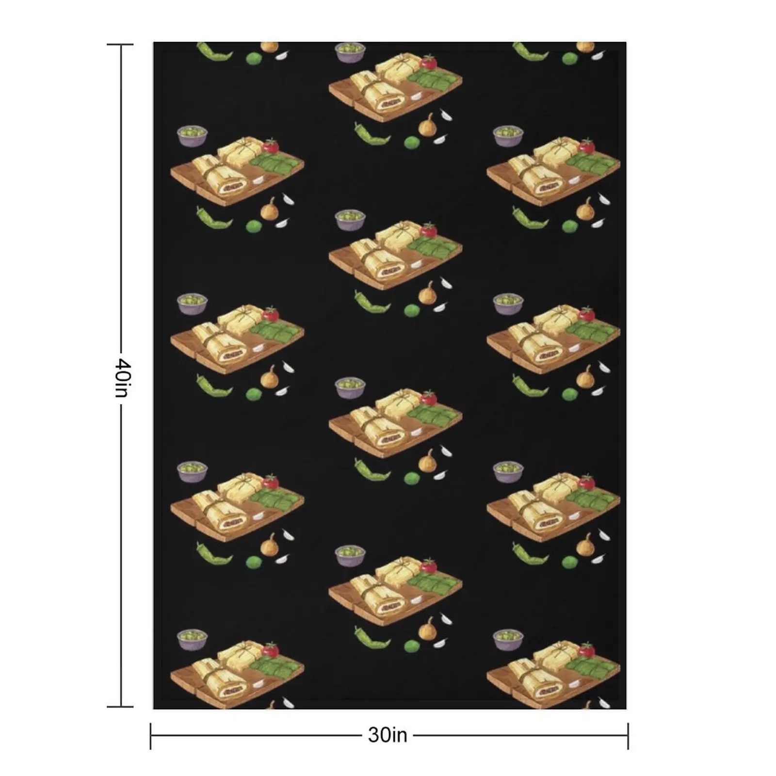Tamales and Ingredients Throw Blanket Bed Bed Fashionable Soft for winter Extra Large Throw funny gift Blankets