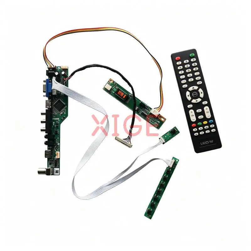 

Matrix Controller Board Fit LTN154AT10 LTN154AT07 LTN154AT09 LTN154AT01 HDMI+VGA+AV+USB LVDS 30-Pin 1280*800 1280x800 1-CCFL Kit