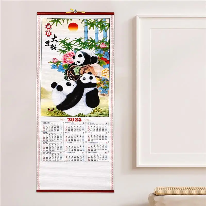 Chinese Wall Monthly Calendar 2025 Snake Year Hanging Practical Calendar Planner Hanging Wall Calendar For Home Office