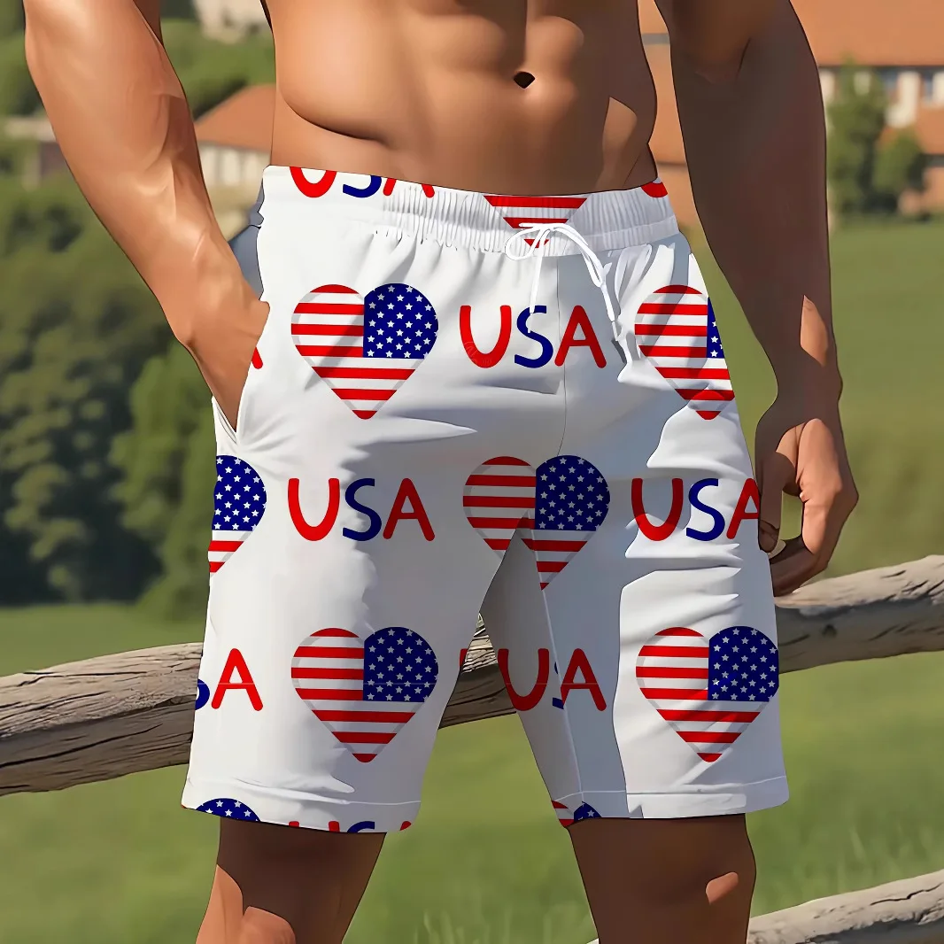

New Men's Best-selling Beach Shorts 3D Printed Surfing Shorts Fashion Sports Leisure Vacation Loose Motorcycle Riding Swimming