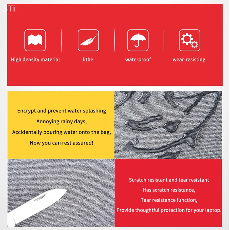 Сумки для ноутбуков, чехол для ноутбука и планшета 13-15,6 дюймов, плечевой ремень, прочная водоотталкивающая ткань, деловая повседневная школа