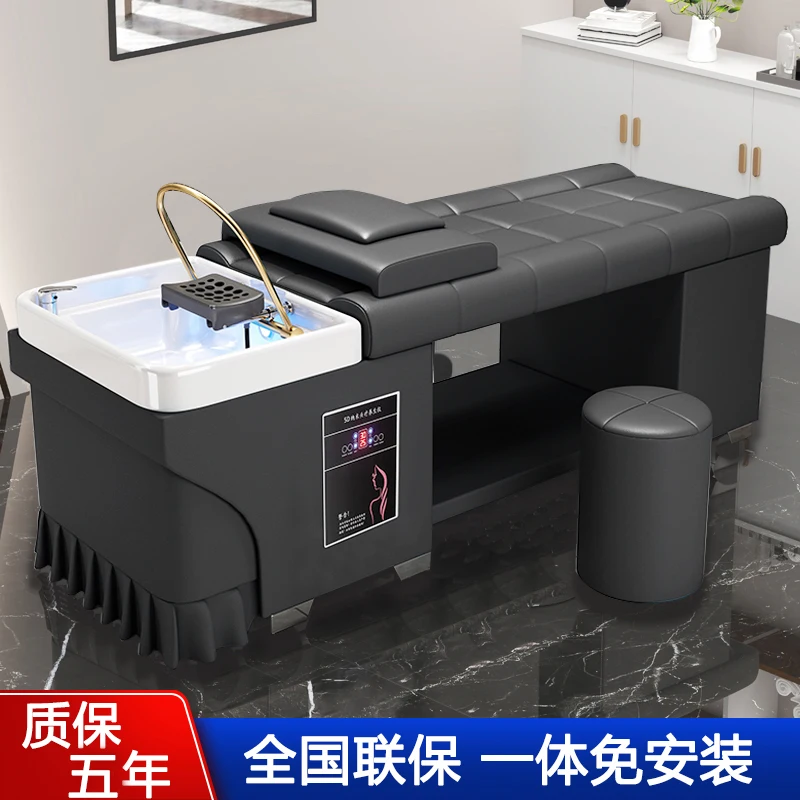 

Thai water circulation hair treatment shampoo bed hair salon special full lying beauty salon barber shop with water heater fumig