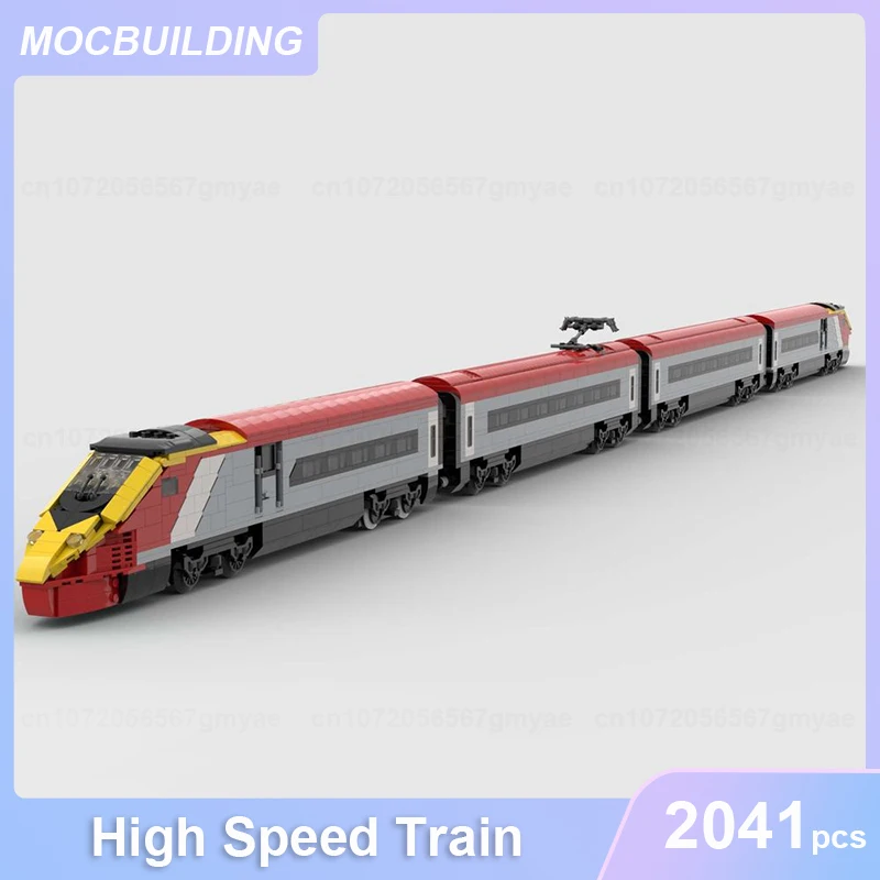 High Speed Train Model MOC Building Blocks DIY Assemble Bricks Transportation Educational Creative Collection Toys Gifts 2041PCS